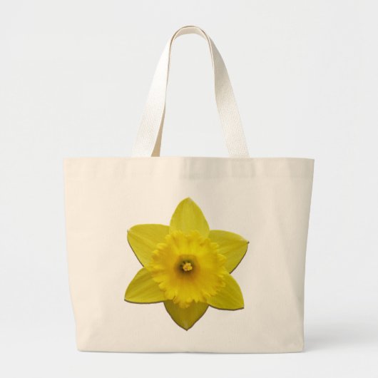 Daffodil Flower Tote Bag Spring Flowers Bags Gifts ラージトートバッグ (正面)
