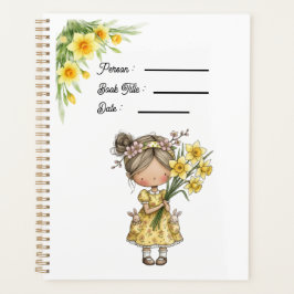 Daffodil Flowers Book Cover Planner プランナー手帳