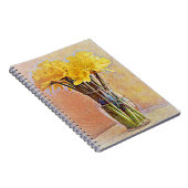 Daffodil Flowers Still Life Art Journal Notebook ノートブック (右側)