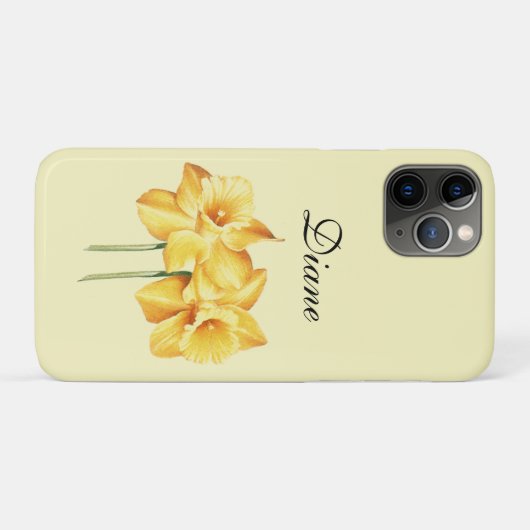 Daffodil iPhoneモノグラムのケース Case-Mate iPhoneケース (裏面(横))
