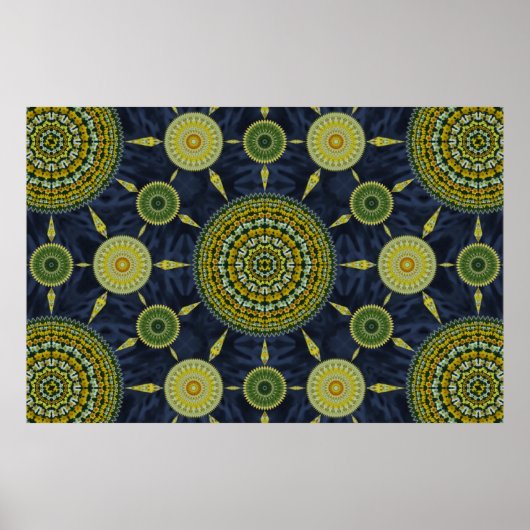 Daffodil Mandala Array ポスター (正面)