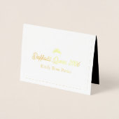 Daffodil Pageant 恋しく思 USA Americaサンキューカード 箔カード (正面)