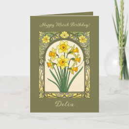 Daffodil Radiance The March Birthflower カード