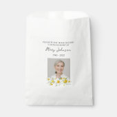 Daffodil Seed Packet Memorial Funeral Favor Bag フェイバーバッグ (正面)