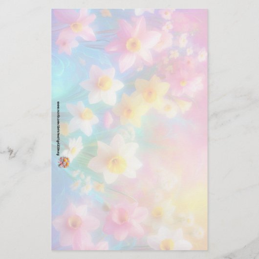 Daffodil Springtime Paper 便箋 (裏面)