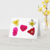 Daffodil, Tulips and Roses カード (黄色い花)