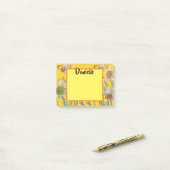Daffodil Water Color Art女性名Post It Notes ポストイット (デスク上)