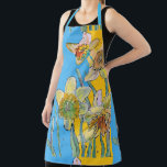 Daffodil Watercolor Blue Flower Floral Kitchen エプロン<br><div class="desc">Daffodil Watercolor Lavender Flower floral Kitchen Apron. This lovely floral apron,  would compliment any decor. Designed from one of my original flower paintings.</div>