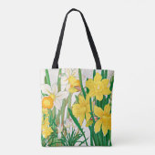 Daffodil Woodblock Painting トートバッグ (裏面)