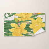 Daffodil Woodblock Painting, Tanigami Kônan, 1917 ハンドタオル (ハンドタオル)