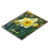 Daffodil Yellow Flower Personal Journal ノートブック (左側)