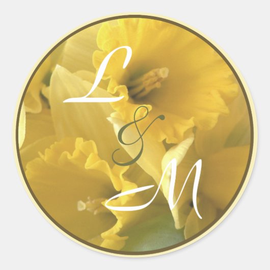 Daffodile発表封筒用シール ラウンドシール (正面)
