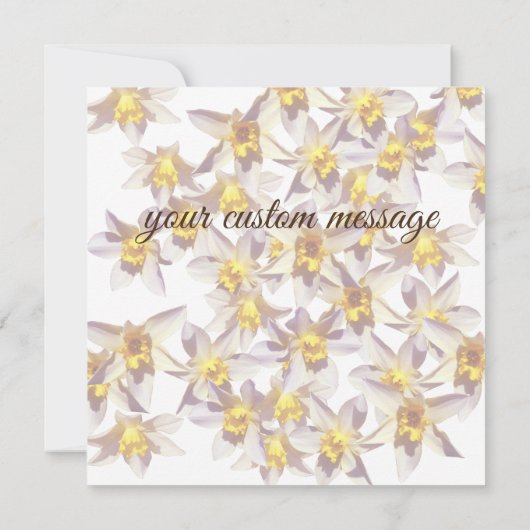 Daffodilsあなたは私のbridesmaidカードになる 招待状 (裏面)