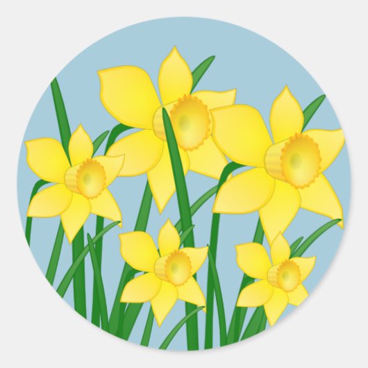 Daffodilsスタンプ ラウンドシール (正面)