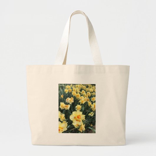 Daffodils写真 ラージトートバッグ (正面)