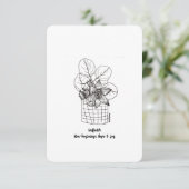 Daffodils、幸運、新しい始まり – フラットカード (スタンド正面)