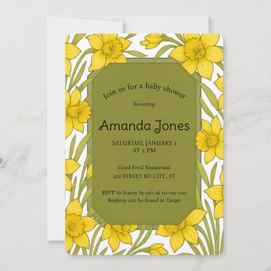 Daffodils  招待状 (正面)