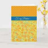 Daffodils、3月の誕生日カード、パートナー カード (黄色い花)