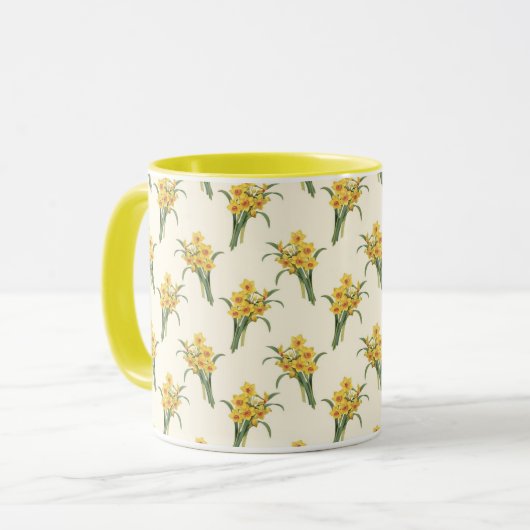 Daffodils pattern マグカップ (正面左)