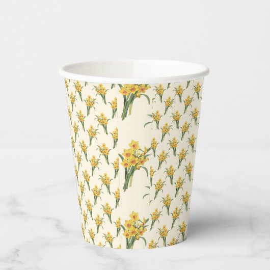Daffodils pattern 紙コップ (左)