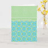 Daffodils, Polkasマーチ誕生日カード,祖母 カード (黄色い花)