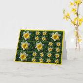 Daffodils Tic Tac Toe Greeting Card for Cancer Pat カード (黄色い花)