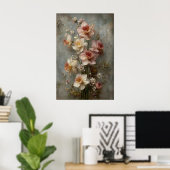 Daffodils Wall Art Print, Antique Spring Meadow ポスター (ホームオフィス)