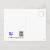 Daffodils White & Yellow Arctic Bells DIY Postcard シーズンポストカード (裏面)