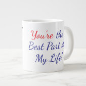 daffodils you're the best part of my life ジャンボコーヒーマグカップ (正面右)