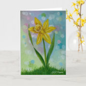Daffoodilグリーティングカード カード (黄色い花)