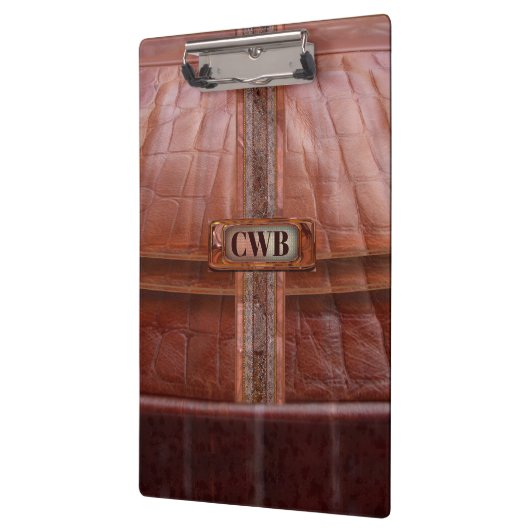 Daffy Cool Retro Beautiful Monogram クリップボード (左)