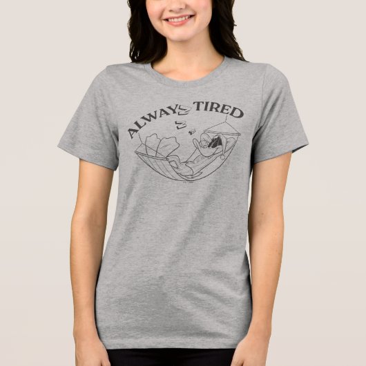 DAFFY DUCK™ いつも眠そう トライブレンドＴシャツ (正面)