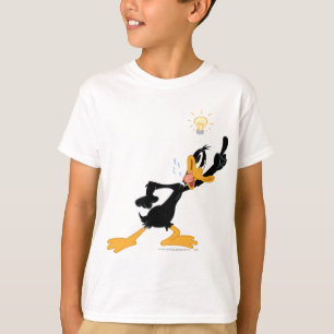 DAFFY DUCK™の頭の上に電球を置く Tシャツ
