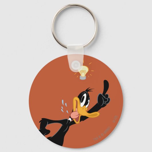 DAFFY DUCK™の頭の上の電球 キーホルダー (正面)