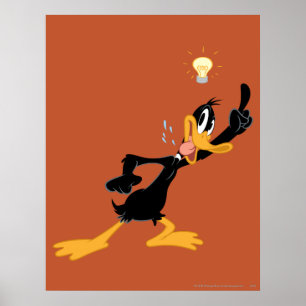 DAFFY DUCK™の頭の上の電球 ポスター