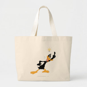DAFFY DUCK™の頭の上の電球 ラージトートバッグ
