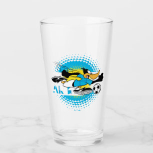 DAFFY DUCK™ アルゼンチンチーム サッカー グラフィック タンブラーグラス