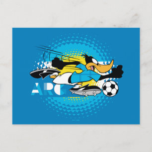 DAFFY DUCK™ アルゼンチンチーム サッカー グラフィック ポストカード