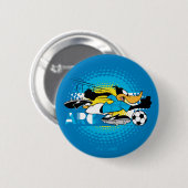 DAFFY DUCK™ アルゼンチンチーム サッカー グラフィック 缶バッジ (正面&裏面)