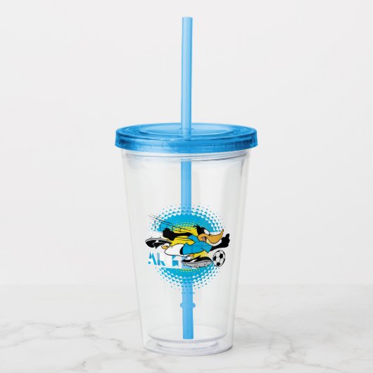 DAFFY DUCK™ アルゼンチン代表サッカーデザイン アクリルタンブラー (正面)