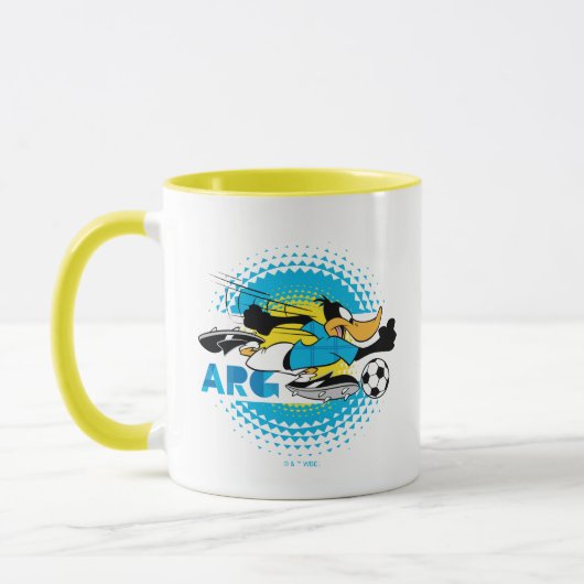 DAFFY DUCK™ アルゼンチン代表サッカーデザイン マグカップ (左)