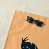 DAFFY DUCK™両腕クロスカラー ビーチタオル (インサイチュ)