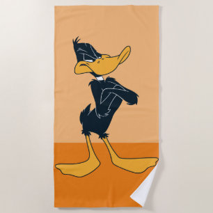 DAFFY DUCK™両腕クロスカラー ビーチタオル