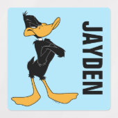 DAFFY DUCK™両腕クロスカラー ラベル (デザイン2)