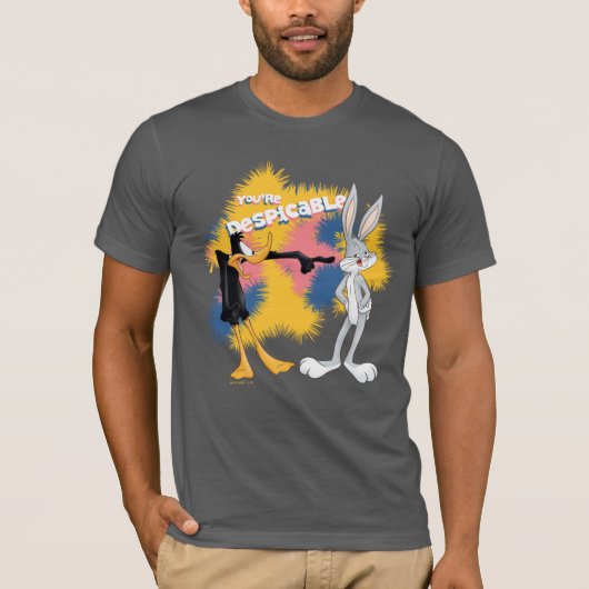 DAFFY DUCK™ & BUGS BUNNY™ "You're Despicable" Tシャツ (正面)