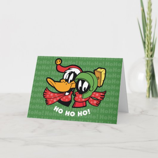 DAFFY DUCK™ & MARVIN MARTIAN™「Ho Ho!」 シーズンカード (正面)