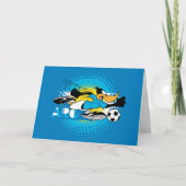 DAFFY DUCK™ Team Argentina Soccer Graphic カード (正面)