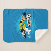 DAFFY DUCK™ Team Argentina Soccer Graphic シェルパブランケット (正面(横))
