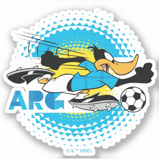 DAFFY DUCK™ Team Argentina Soccer Graphic シール (正面)