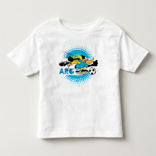 DAFFY DUCK™ Team Argentina Soccer Graphic トドラーTシャツ (正面)